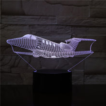 Lade das Bild in den Galerie-Viewer, Nacht Lampe mit Privat Jet Motiv kaufen