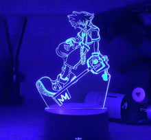 Lade das Bild in den Galerie-Viewer, Kingdom Hearts Sora Keyblade Lampe Nacht Licht kaufen