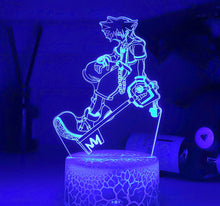 Lade das Bild in den Galerie-Viewer, Kingdom Hearts Sora Keyblade Lampe Nacht Licht kaufen
