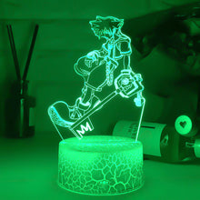 Lade das Bild in den Galerie-Viewer, Kingdom Hearts Sora Keyblade Lampe Nacht Licht kaufen