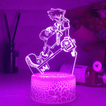Lade das Bild in den Galerie-Viewer, Kingdom Hearts Sora Keyblade Lampe Nacht Licht kaufen