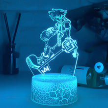 Lade das Bild in den Galerie-Viewer, Kingdom Hearts Sora Keyblade Lampe Nacht Licht kaufen