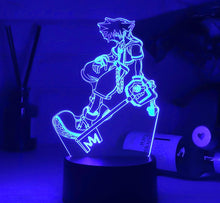 Lade das Bild in den Galerie-Viewer, Kingdom Hearts Sora Keyblade Lampe Nacht Licht kaufen