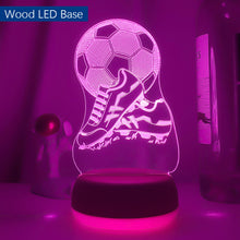 Lade das Bild in den Galerie-Viewer, Tolles Nachtlicht mit Fussball Motiv - mit Farbwechsel und 3D Effekt kaufen