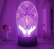 Lade das Bild in den Galerie-Viewer, Jesus Christus Die Kreuzigung von Jesus LED-Lampe Nachtlicht kaufen