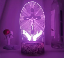Lade das Bild in den Galerie-Viewer, Jesus Christus Die Kreuzigung von Jesus LED-Lampe Nachtlicht kaufen