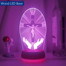 Lade das Bild in den Galerie-Viewer, Jesus Christus Die Kreuzigung von Jesus LED-Lampe Nachtlicht kaufen