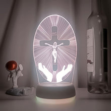Lade das Bild in den Galerie-Viewer, Jesus Christus Die Kreuzigung von Jesus LED-Lampe Nachtlicht kaufen