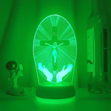 Lade das Bild in den Galerie-Viewer, Jesus Christus Die Kreuzigung von Jesus LED-Lampe Nachtlicht kaufen