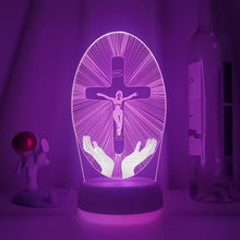 Lade das Bild in den Galerie-Viewer, Jesus Christus Die Kreuzigung von Jesus LED-Lampe Nachtlicht kaufen