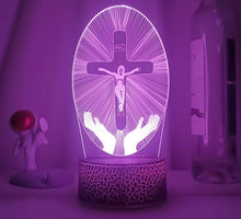 Lade das Bild in den Galerie-Viewer, Jesus Christus Die Kreuzigung von Jesus LED-Lampe Nachtlicht kaufen