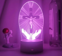 Lade das Bild in den Galerie-Viewer, Jesus Christus Die Kreuzigung von Jesus LED-Lampe Nachtlicht kaufen