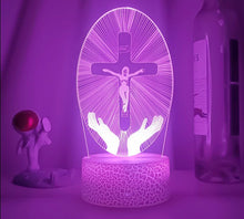 Lade das Bild in den Galerie-Viewer, Jesus Christus Die Kreuzigung von Jesus LED-Lampe Nachtlicht kaufen
