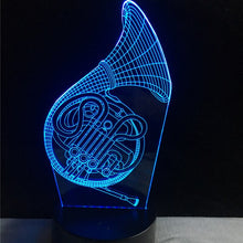 Lade das Bild in den Galerie-Viewer, Saxophon 3D LED Lampe - Farbwechsel mit bis zu 7 Farben kaufen