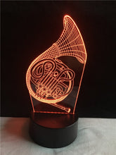 Lade das Bild in den Galerie-Viewer, Saxophon 3D LED Lampe - Farbwechsel mit bis zu 7 Farben kaufen