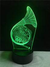 Lade das Bild in den Galerie-Viewer, Saxophon 3D LED Lampe - Farbwechsel mit bis zu 7 Farben kaufen