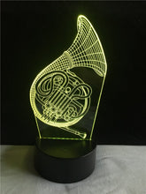 Lade das Bild in den Galerie-Viewer, Saxophon 3D LED Lampe - Farbwechsel mit bis zu 7 Farben kaufen