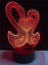 Lade das Bild in den Galerie-Viewer, Magische 3D LED Lampe - Schwan und Herz - Mit Fabrwechsel Effekt kaufen