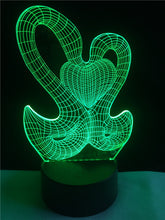 Lade das Bild in den Galerie-Viewer, Magische 3D LED Lampe - Schwan und Herz - Mit Fabrwechsel Effekt kaufen