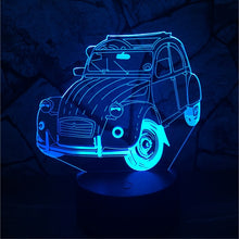 Lade das Bild in den Galerie-Viewer, 3D Lampe mit Auto (Ente) Motiv - Bis zu 7 Farben im Farbwechsel - Multi Color kaufen