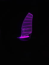 Lade das Bild in den Galerie-Viewer, Segelschiff Lampe mit magischen 3D Effekt und Farbwechsel kaufen