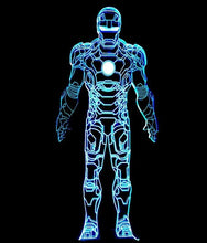 Lade das Bild in den Galerie-Viewer, Iron Man Lampe - Tischlampe - Nachtlicht mit 3D Effekt und Farbwechsel kaufen