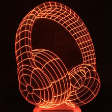 Lade das Bild in den Galerie-Viewer, 3D LED Lampe im Kopfhörer Design kaufen