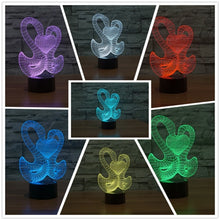 Lade das Bild in den Galerie-Viewer, Magische 3D LED Lampe - Schwan und Herz - Mit Fabrwechsel Effekt kaufen