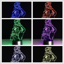 Lade das Bild in den Galerie-Viewer, LoL Ezreal 3D LED USB Lampe mit magischen Farbwechsel kaufen