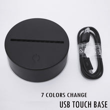 Lade das Bild in den Galerie-Viewer, 3D Lampe mit Auto (Ente) Motiv - Bis zu 7 Farben im Farbwechsel - Multi Color kaufen