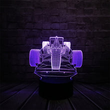 Lade das Bild in den Galerie-Viewer, F1 Rennauto Lampe mit 3D Effekt und Farbwechsel kaufen