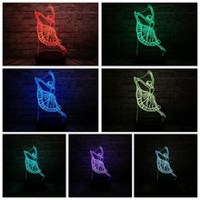 Lade das Bild in den Galerie-Viewer, 3D LED Lampe - Tänzerin mit bis zu 7 Farben Farbwechsel Effekt kaufen