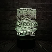 Lade das Bild in den Galerie-Viewer, 3D LED Lampe - American Chopper Motiv - Mit magischen Farbwechsel kaufen
