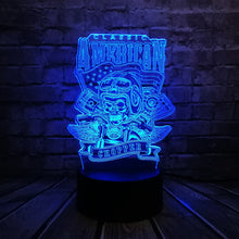 Lade das Bild in den Galerie-Viewer, 3D LED Lampe - American Chopper Motiv - Mit magischen Farbwechsel kaufen