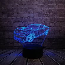 Lade das Bild in den Galerie-Viewer, Camaro Multicolor 3D Lampe - bis zu 7 Farben kaufen