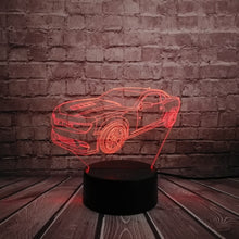 Lade das Bild in den Galerie-Viewer, Camaro Multicolor 3D Lampe - bis zu 7 Farben kaufen
