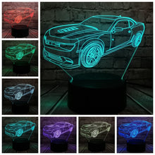 Lade das Bild in den Galerie-Viewer, Camaro Multicolor 3D Lampe - bis zu 7 Farben kaufen
