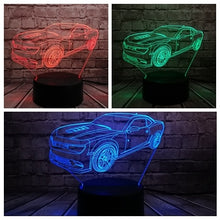 Lade das Bild in den Galerie-Viewer, Camaro Multicolor 3D Lampe - bis zu 7 Farben kaufen