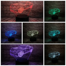Lade das Bild in den Galerie-Viewer, Camaro Multicolor 3D Lampe - bis zu 7 Farben kaufen