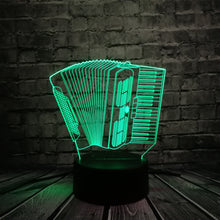 Lade das Bild in den Galerie-Viewer, Akkordeon 3D LED Lampe - Farbwechsel Effekt - Nachtlicht - Tischlampe kaufen