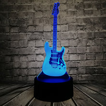 Lade das Bild in den Galerie-Viewer, GItarre 3D LED Tischlampe - Nachtlicht - Mit Farbwechsel kaufen