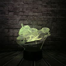Lade das Bild in den Galerie-Viewer, Motorrad Lampe mit 3D Effekt und Multi Color Licht kaufen
