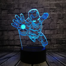 Lade das Bild in den Galerie-Viewer, Iron Man Lampe - bis zu 7 Farben - mit magischen 3D LED Effekt kaufen