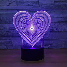 Lade das Bild in den Galerie-Viewer, Ich liebe Dich Lampe in Herzform - Geschenk - 3D Effekt - Farbwechsel kaufen
