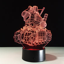 Lade das Bild in den Galerie-Viewer, Machine Tank / Panzer 3D Lampe mit Farbwechsel kaufen
