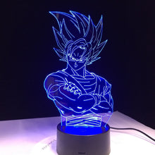 Lade das Bild in den Galerie-Viewer, Dragon Ball Z Vegeta Super Saiyan Lampe mit 3D LED Effekt kaufen