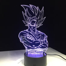 Lade das Bild in den Galerie-Viewer, Dragon Ball Z Vegeta Super Saiyan Lampe mit 3D LED Effekt kaufen