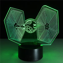 Lade das Bild in den Galerie-Viewer, Star Wars TIE Fighter Farbwechsel Lampe 3D Effekt kaufen