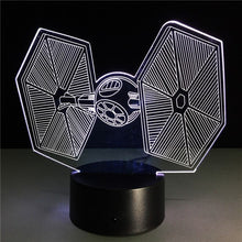 Lade das Bild in den Galerie-Viewer, Star Wars TIE Fighter Farbwechsel Lampe 3D Effekt kaufen