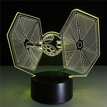 Lade das Bild in den Galerie-Viewer, Star Wars TIE Fighter Farbwechsel Lampe 3D Effekt kaufen